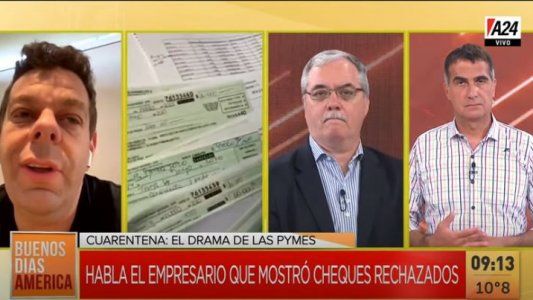 Habla el empresario del video viral con los cheques rechazados: El ATP es una muy buena ayuda, pero es solo un respirador