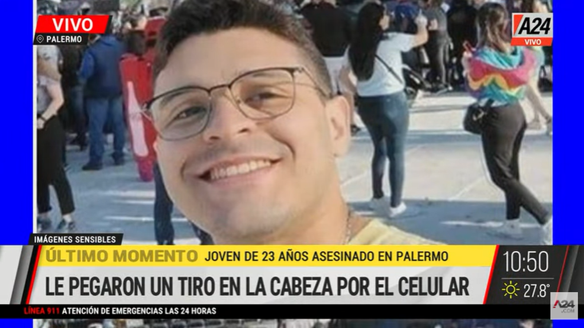 Juan Francisco Fernández Acosta murió tras agonizar por un disparo en la cabeza (Foto: captura de TV A24).
