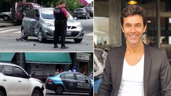 Mariano Martínez chocó con su camioneta: las imágenes del accidente