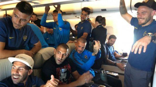 Así vivió el plantel de Boca el viaje a Madrid
