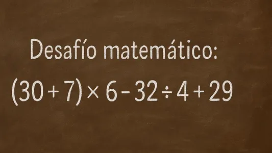 Desafío matemático: ¿en cuánto tiempo lográs resolver la cuenta?
