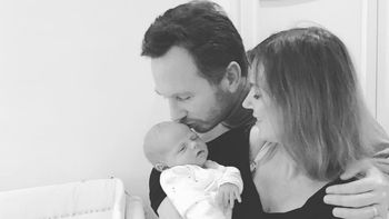 Geri Halliwell presentó a su segundo hijo Monty