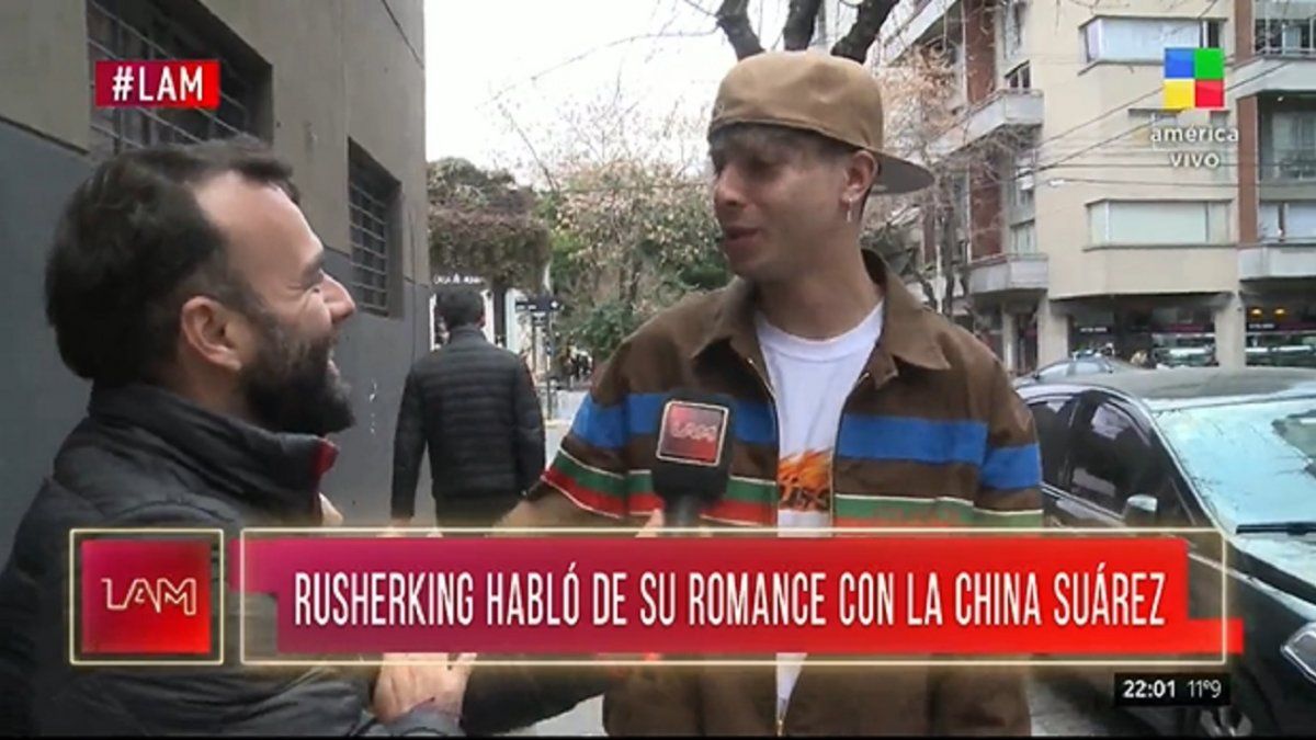 Rusherking habló de sus encuentros con la China Suárez: "Soy un caballero"