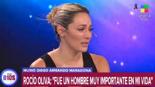 El llanto de Rocío Oliva por la muerte de Maradona: Diego tenía ganas de vivir, necesito despedirme de él