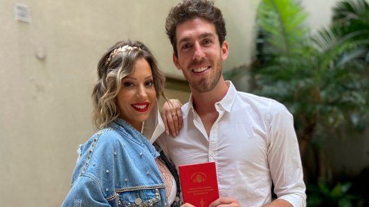 Noelia Marzol y Ramiro Arias pasaron por el registro civil