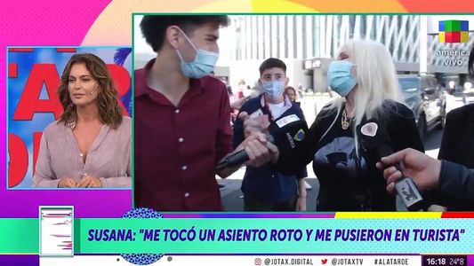 El enojo de Susana Giménez con el cronista del programa de Karina Mazzocco