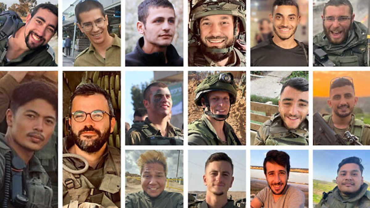 Algunos de los soldados israel&iacute;es que murieron en las &uacute;ltimas 24 horas (Foto: gentileza The Times of Israel).