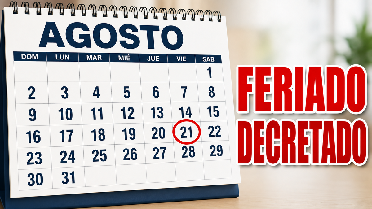 El Gobierno decretó feriado para este viernes 21 de agosto y habrá un nuevo fin de semana largo