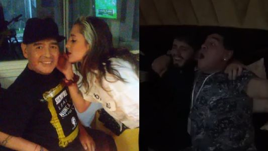 Jana y Diego Junior recordaron Diego Maradona: Te amo con la vida