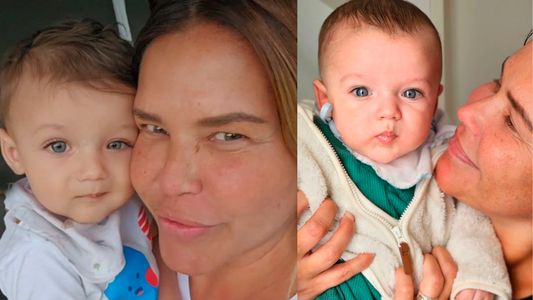 La felicidad de Nazarena Vélez al ver a su nieto Salvador dando los primeros pasos