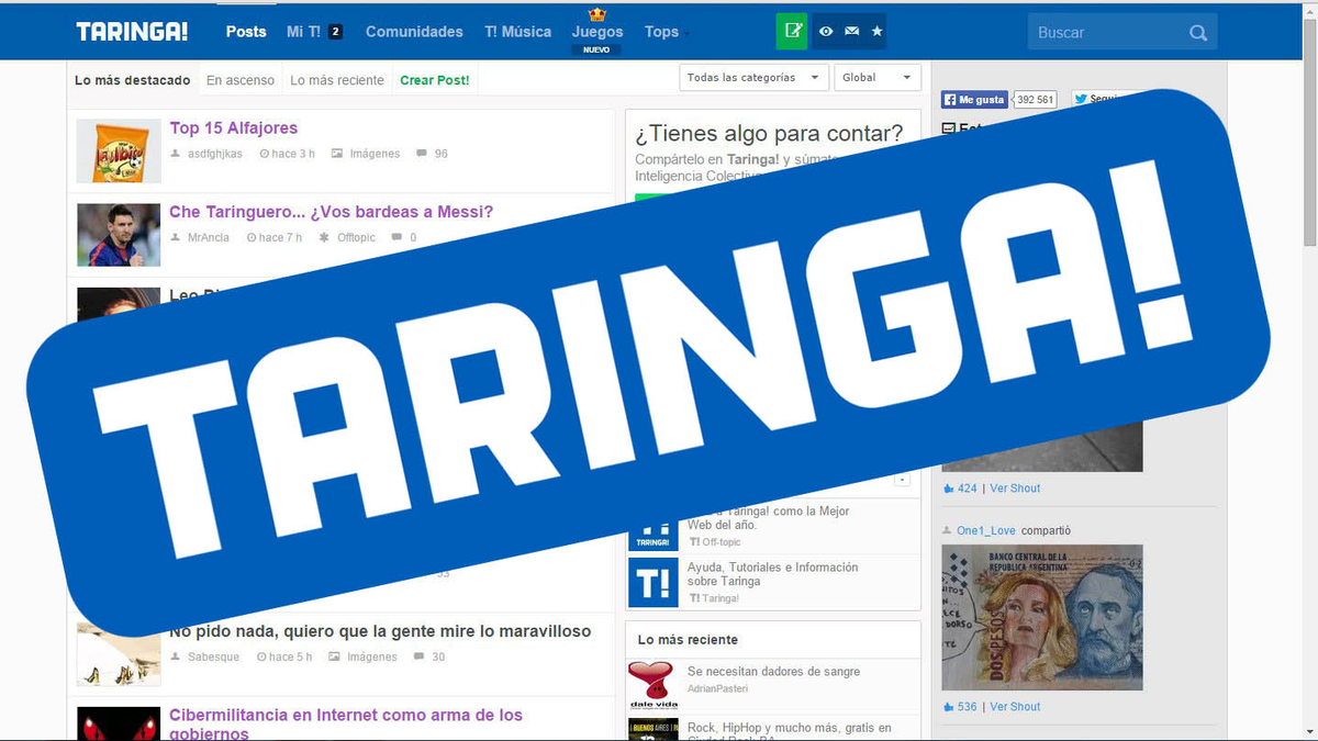 Vuelve Taringa: cómo es el regreso de la popular red social