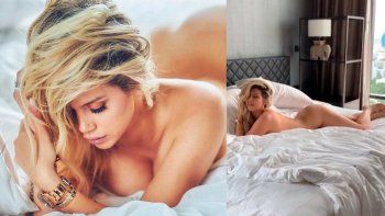 Al desnudo: Wanda Nara mostró el backstage de sus fotos sin ropa