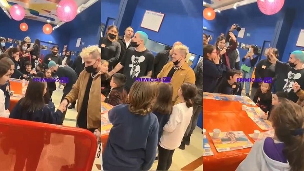 Mau y Ricky Montaner se metieron en un cumplea&ntilde;os infantil en un shopping porte&ntilde;o y los chicos enloquecieron de alegr&iacute;a.&nbsp;