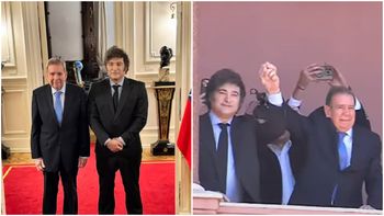 Milei se reunió con Edmundo González Urrutia y juntos saludaron desde el balcón de Casa Rosada