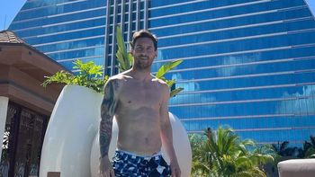 Lionel Messi, de vacaciones con amigos en Ibiza