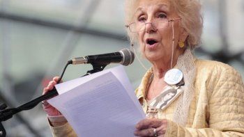 Estela De Carlotto a Mauricio Macri: Es un delincuente y debería estar preso (Foto: Telam). Estela De Carlotto a Mauricio Macri: Es un delincuente y debería estar preso (Foto: Telam).