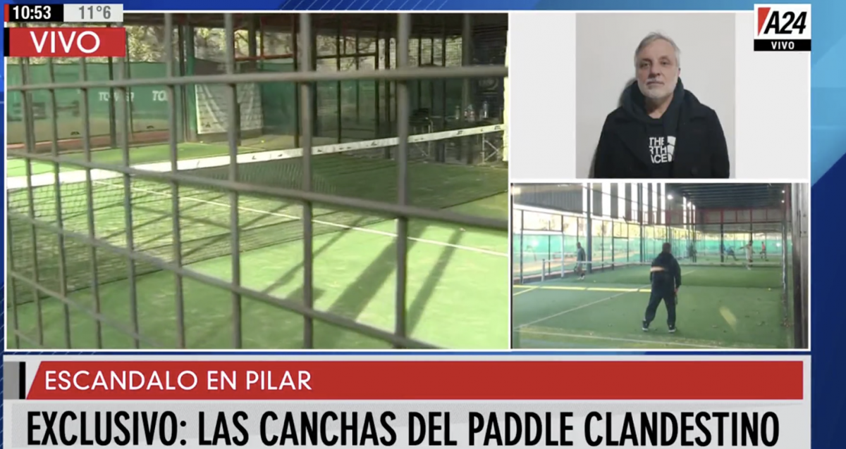 Exclusivo de A24: por dentro, el predio donde jugaron al paddle clandestino en plena cuarentena