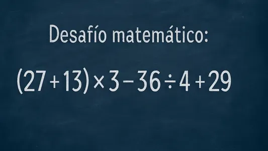 Desafío matemático: la complicada cuenta que pocos logran resolver
