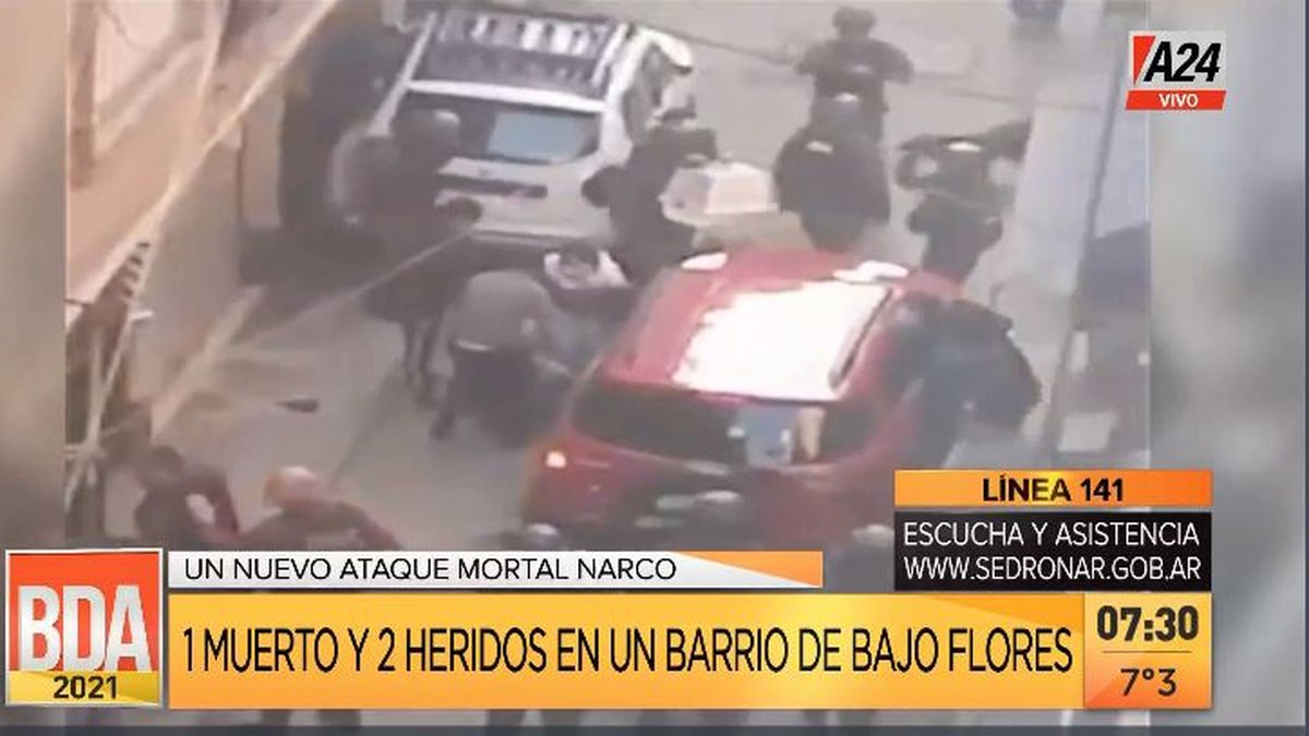 Villa 1-11-14: así fue el tiroteo narco que dejó un muerto. (Captura de Tv)