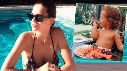 La China Suárez inauguró la temporada de pileta pero tuvo un inconveniente