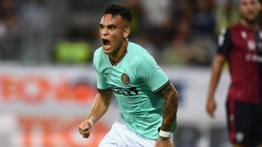 Serie A: Lautaro Martínez marcó en la victoria 2-1 de Inter ante Cagliari