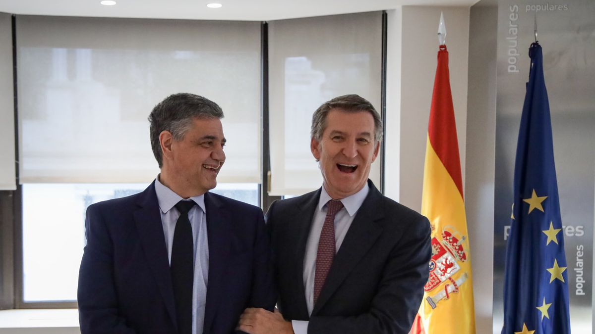 Jorge Macri junto al presidente del Partido Popular de España. (foto: redes)