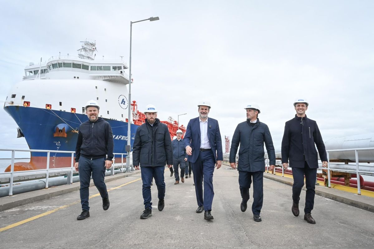 Federico Achával, Nicolás Mantegazza, Federico Otermín y Gastón Granados se reunieron con Federico Susbielles y recorrieron distintos espacios productivos de la ciudad.