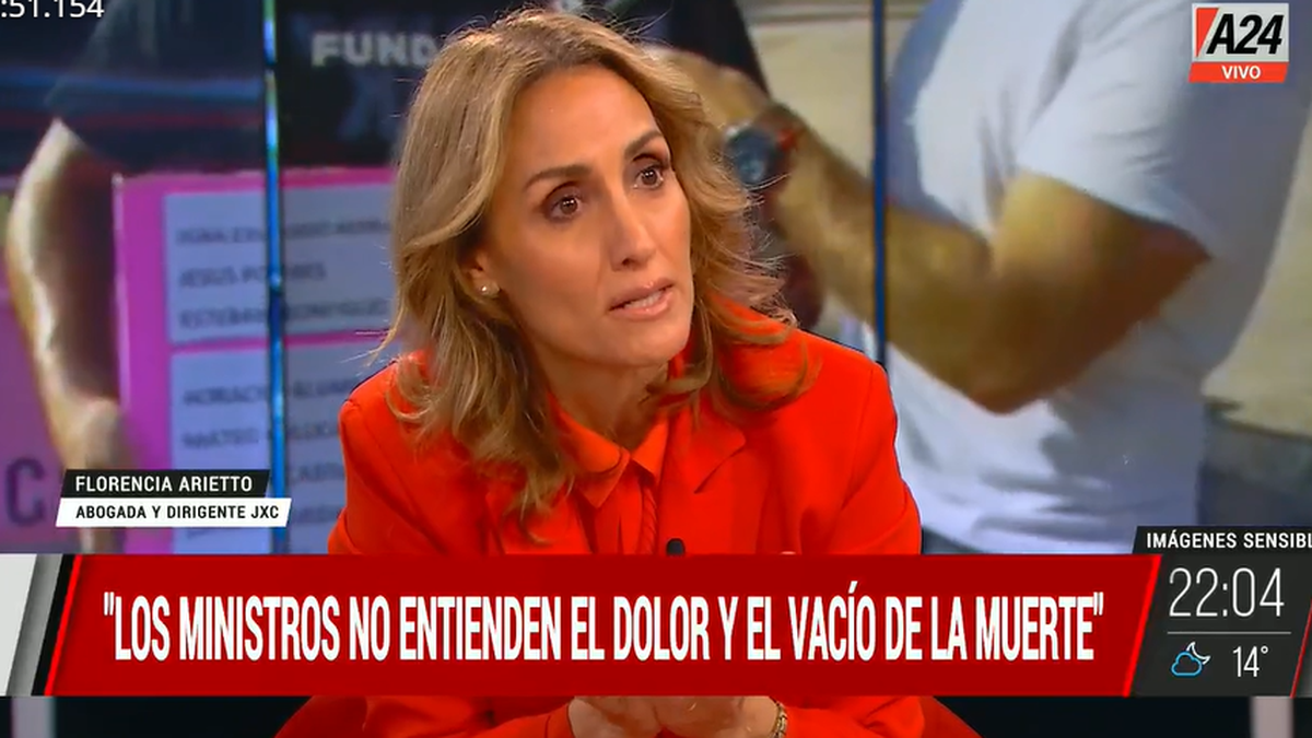 Florencia Arietto dijo que la inseguridad se genera desde el estado. (Foto: captura A24)
