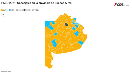 Elecciones PASO 2021 Provincia de Buenos Aires: municipio por municipio los resultados para los concejos deliberantes