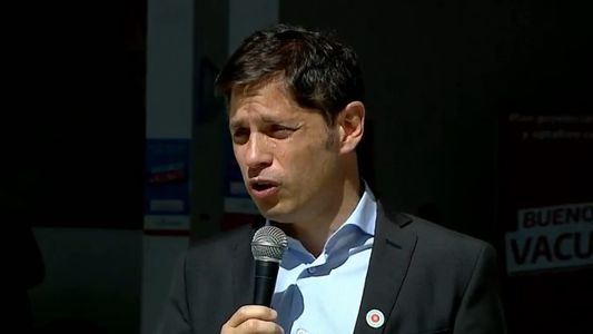 Sin mencionar el conflicto del gabinete, Axel Kicillof anunció la segunda dosis libre para adultos en la Provincia de Buenos Aires