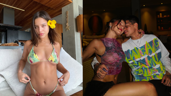 Emilia y Duki compartieron su amor desde las playas de Brasil: ¡mirá las fotos!