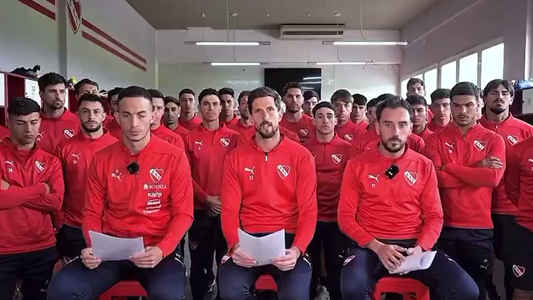 El fuerte mensaje de los jugadores de Independiente con el reproche por la eliminación de la Copa Sudamericana