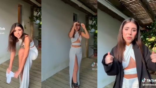 El accidente de Camila Mayan mientras mostraba un vestido: se le vio sus...