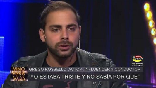 La confesión de Grego Rossello: Estaba triste y no sabía por qué, me ayudó un psiquiatra