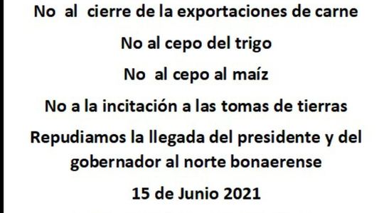 Productores organizan una protesta para recibir a Alberto Fernández en Pergamino