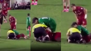 Dramático video: un árbitro reanimó a un jugador en un partido y le salvó la vida
