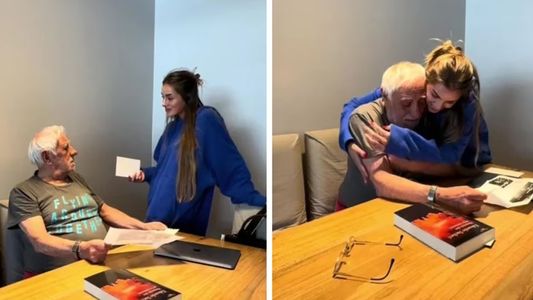 Le regaló una entrada a su abuelo para la final de la Copa Libertadores y su reacción se volvió viral