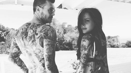 Lorenzo Tinelli tras los pasos del papá: sorprendió al conductor con sus brazos tatuados