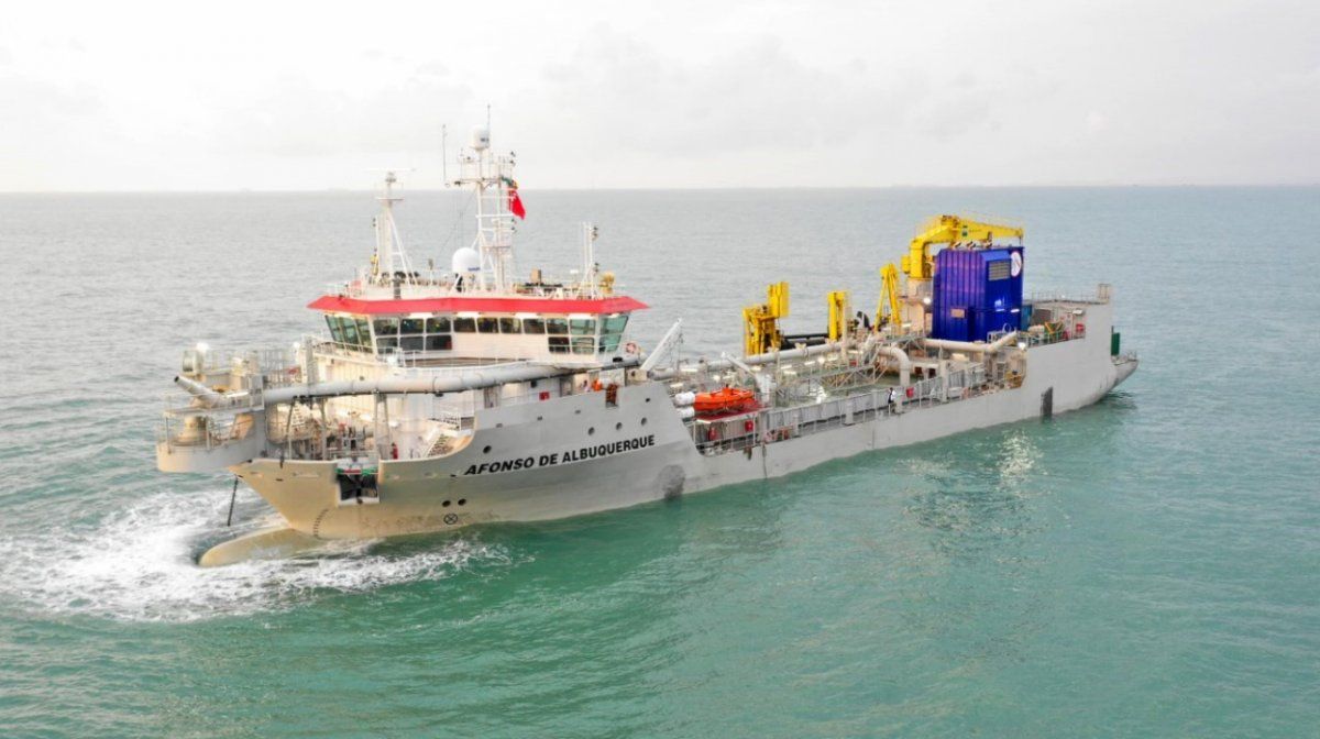 El buque Alfonso de Albuquerque, otra de las unidades de Jan de Nul a lo largo del mundo.