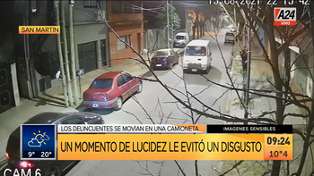 Las dos caras de la inseguridad: olas de robos automotores. (Captura de Tv) Las dos caras de la inseguridad: olas de robos automotores. (Captura de Tv)