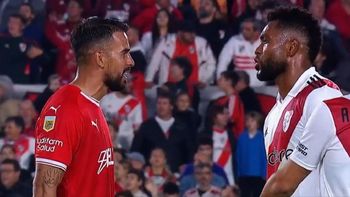 River vs. Independiente, caliente: Borja invitó a pelear a Báez y hubo empujones en el túnel
