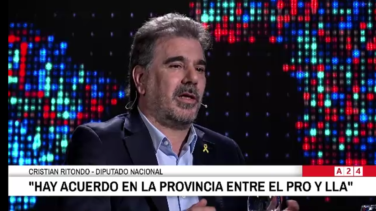 Ritondo dialogó con Novaresio en el programa Entrevista. (Foto: captura)