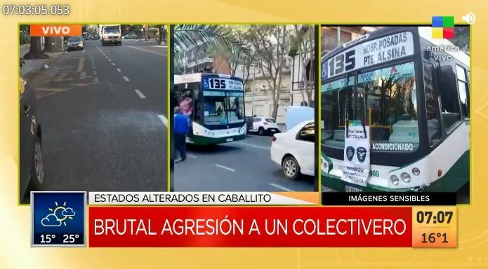 Día de furia en Caballito: choque, agresión y detención