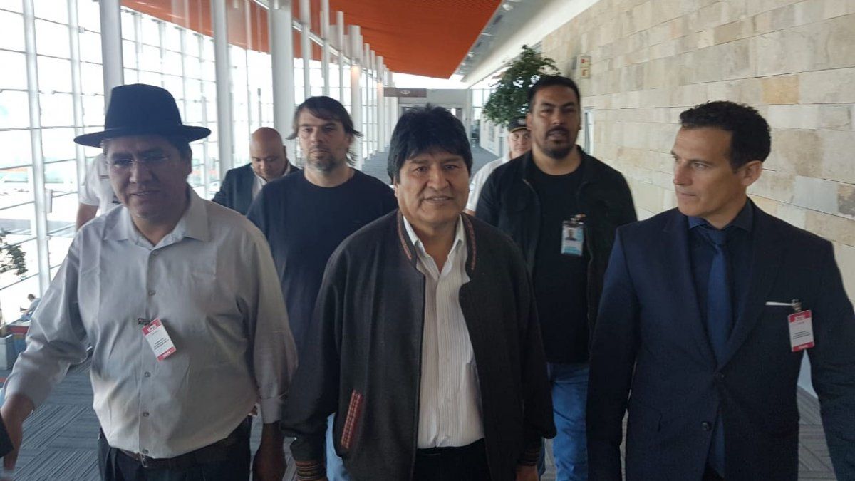 Con un mensaje político, Evo Morales desafió su estatus de refugiado en la Argentina