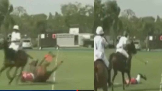 El video del accidente del hijo de las Trillizas de Oro mientras jugaba Polo