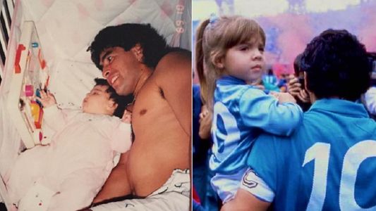 Los mensajes de Dalma y Gianinna por los 60 de Diego Maradona: Desde la cuna hasta la eternidad