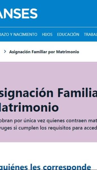 ANSES Asignación Familiar por Matrimonio: Quiénes pueden cobrar hasta $29.556