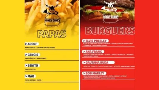 Vendían hamburguesas Ana Frank con papas fritas Adolf y desataron el repudio de la comunidad judía