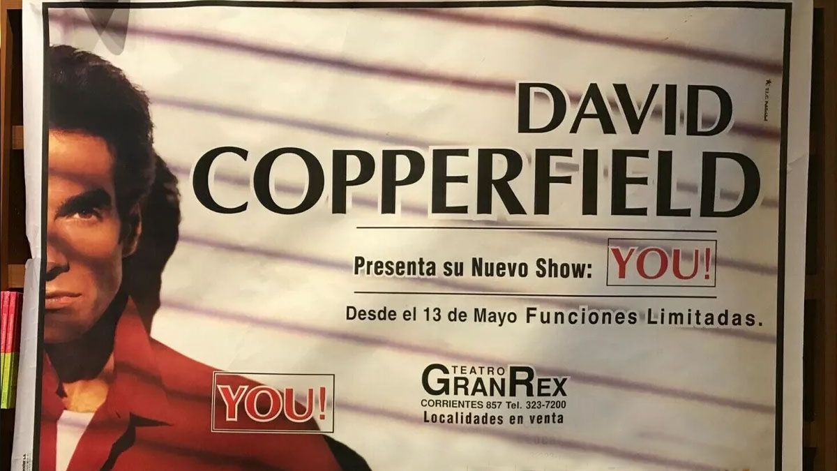 La fama mundial y la convertibiliad hicieron posible que los argentinos pudieramos ver en la avenida corrientes al mago David Copperfield. (Foto: gentileza ebay)