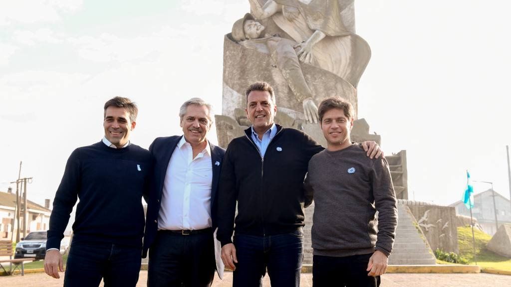 Fernández, Kicillof y Massa se mostraron juntos por primera vez en un acto